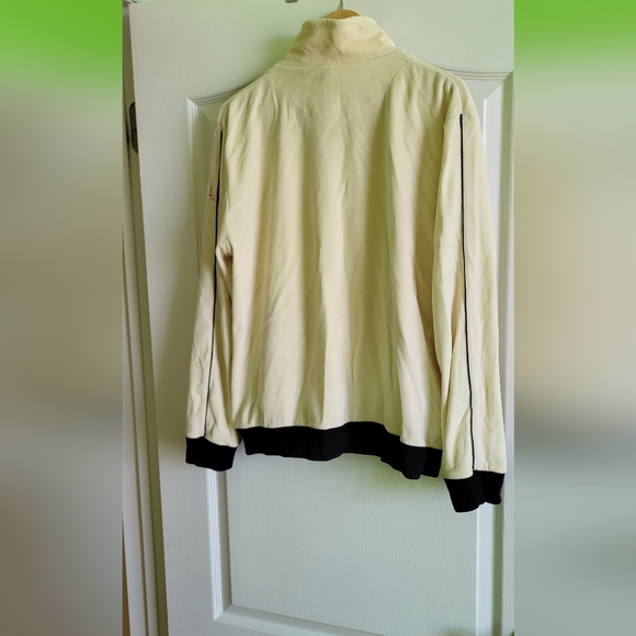 French Connection Vintage Full Zip Jacket Sweatshirt Velour - Picture 4 of 4